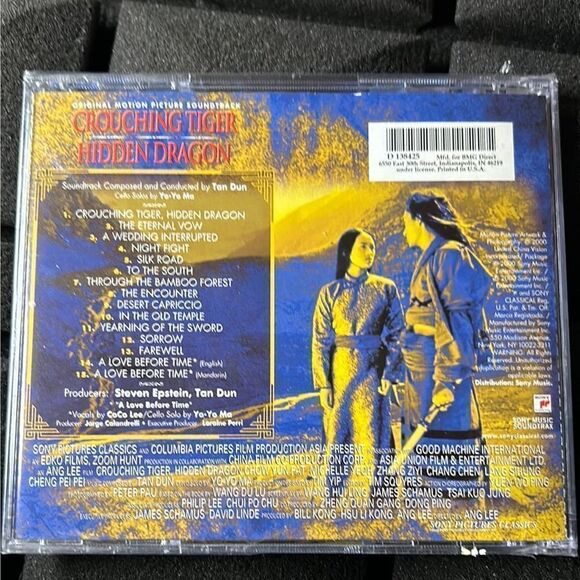 Crouching Tiger, Hidden Dragon Soundtrack Sony 2000 sealed CD 0141 - Picture 2 of 2